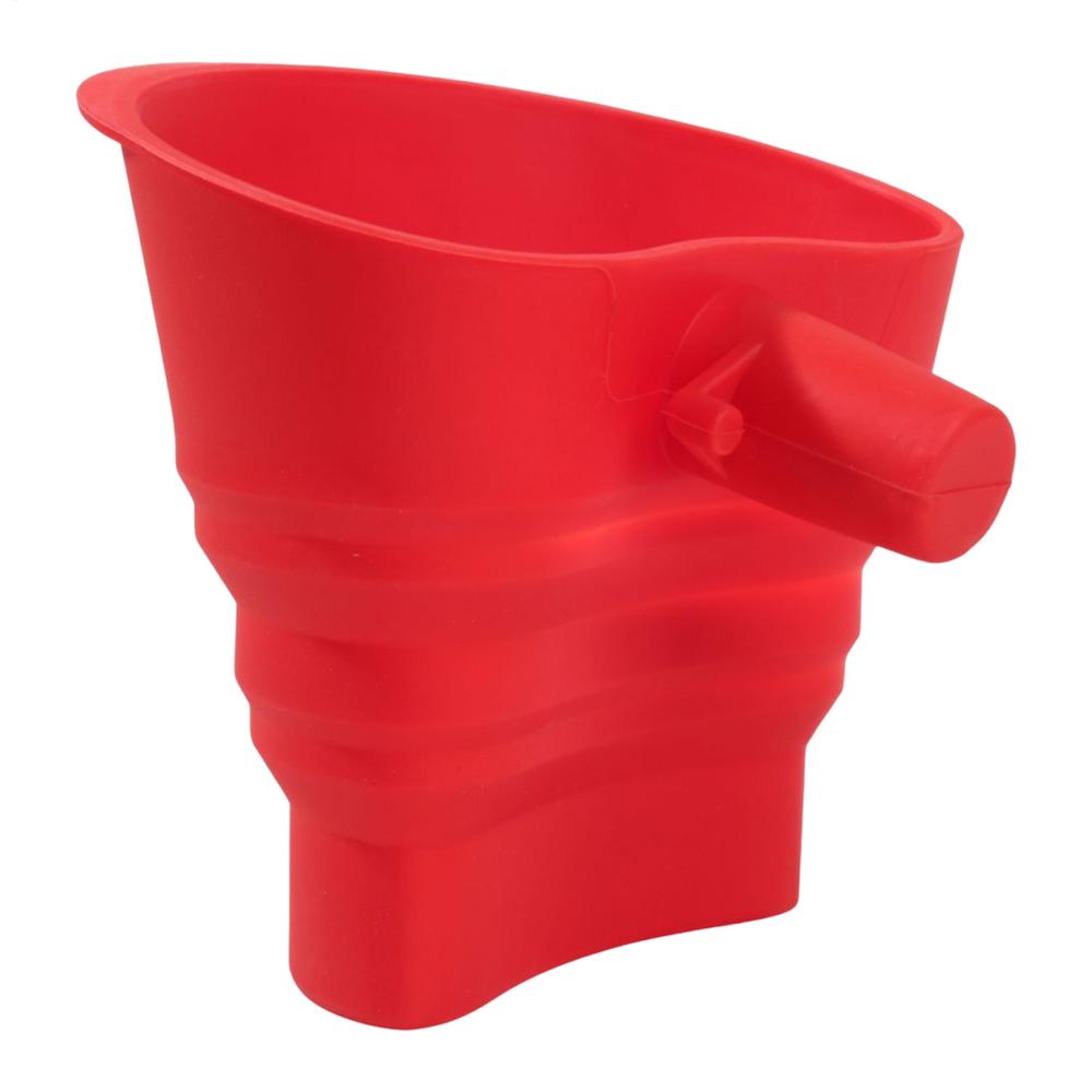 

Силиконовая воронка для муки Складная Пищевой силикон Удобный pourer Можно мыть в посудомоечной машине 5-квартовый Насадка-воронка для миксера для сахара и какао красный