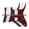 Open HSH Double/Single Electric Guitar Pickguard 9-Hole Scratch Plate for IB 7V Guitar