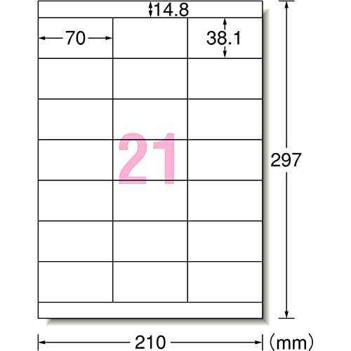 A-One Label Sticker High Grade Type 21 Pages 100 Sheets 76321