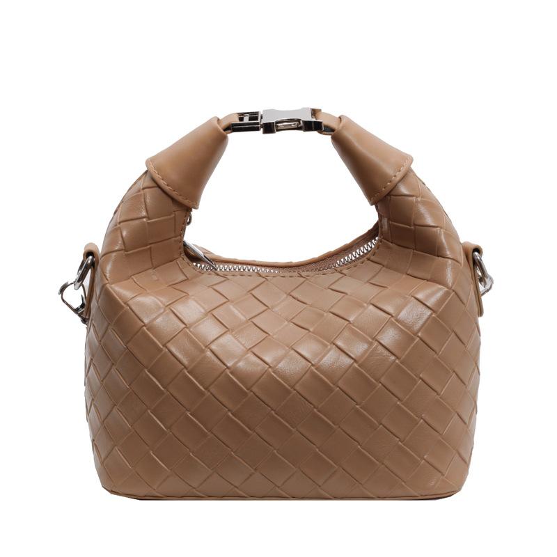 Hand carrying bucket bag women 2025 new Korean version ins trendy fashion shoulder bag simple niche messenger bag