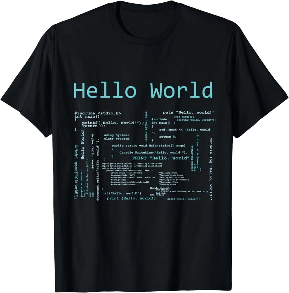 Hello World - Computer Programming Languages Gift Unisex T-Shirt