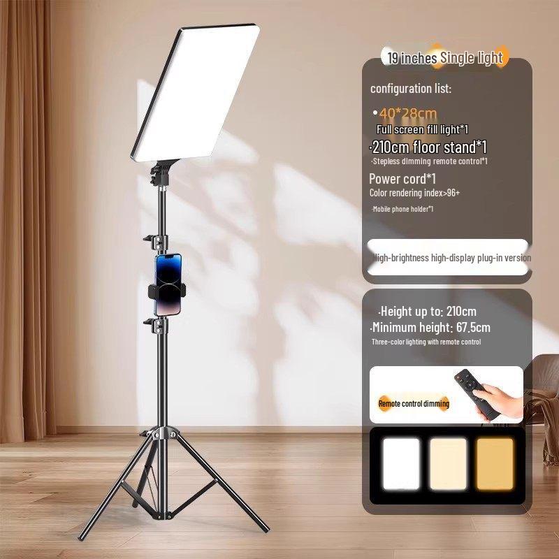 Professional LED Fill Light for Streaming, Broadcasting, Photography, and Beauty Enhancement