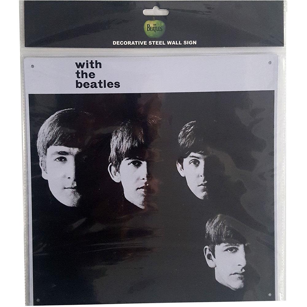 The Beatles With The Beatles Album Cover Steel Plaque