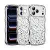 Diamond Glitter Electroplated Phone Case for Apple 17 Pro Max, 16 Pro, Wave 15, Magnetic Custom