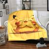 1pc Pikachu, Cute blanket Lightweight Flannel Throw for Sofa Bed Travel Camping Livingroom Office Couch Chair