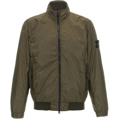 Jachetă de pilot SS25 cu guler înalt, fermoar, mânecă lungă, pentru bărbați, jachete, măsliniu K1S1541000-37S0A23-V0054