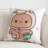 Office Living Room Home Pillowcase Kawaii Cartoon Bear Pattern Pillowcase Car Ornaments