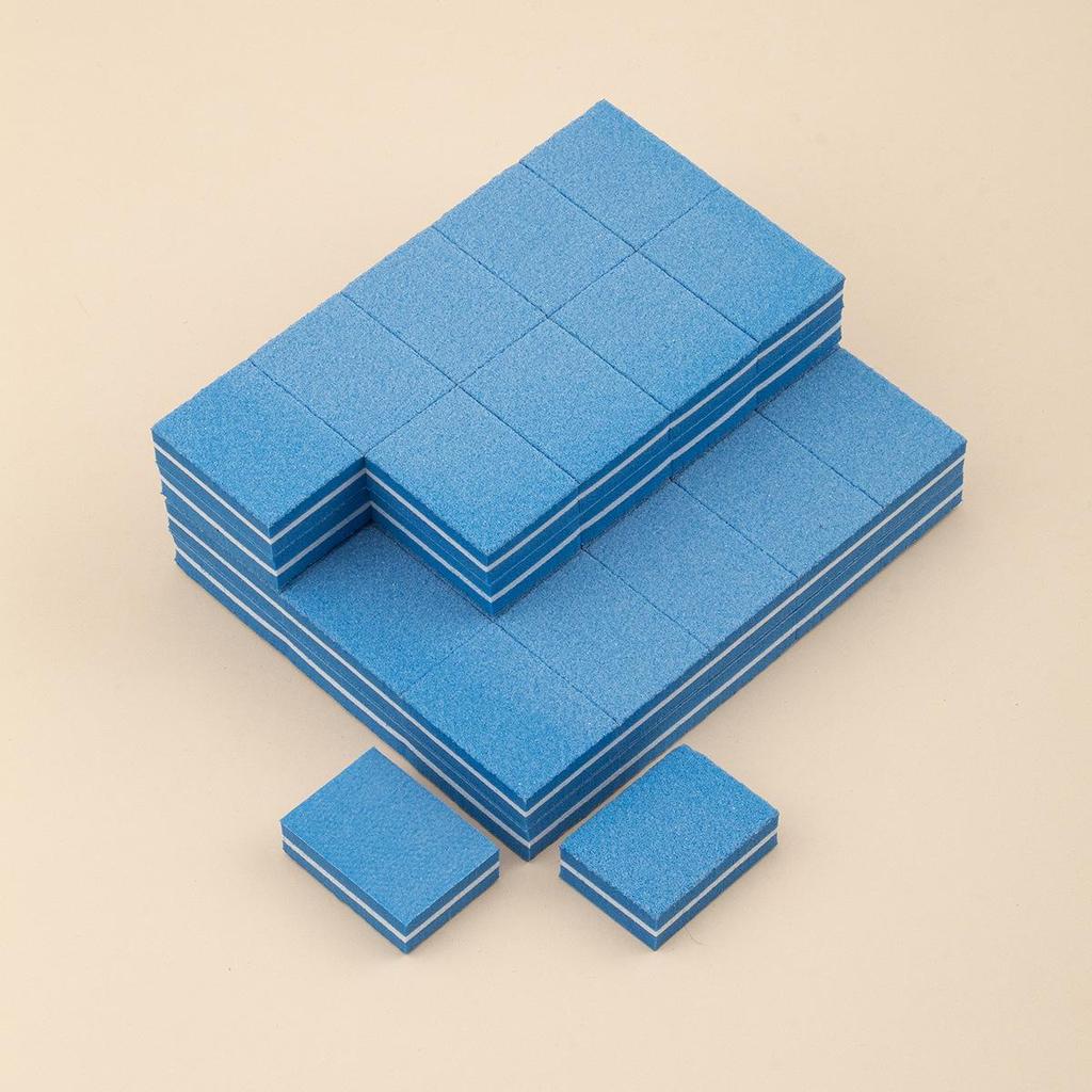 Colorful Mini Square Nail Art Sponge Polishing Blocks