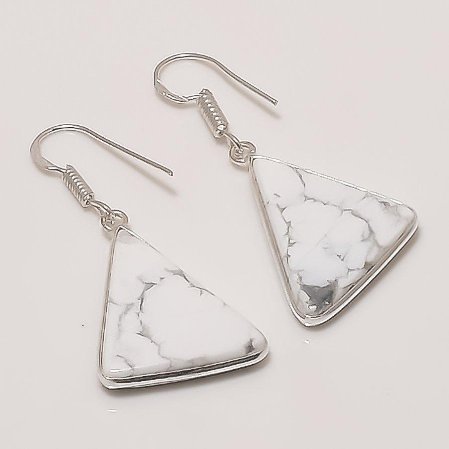 

Натуральный Камень Халцедон Яшма Серьга Ручной Работы Из Стерлингового Серебра 925 Пробы 1.65 AE-11570