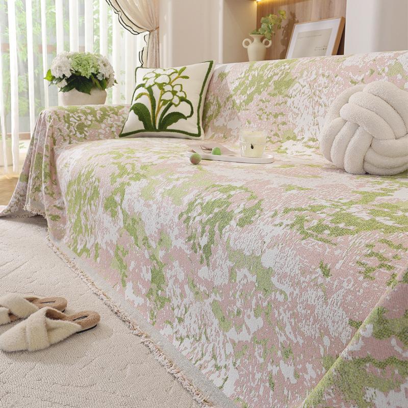 

Универсальный всесезонный плед для дивана Высококачественное покрывало Большой диванный плед Мягкий и уютный чехол-протектор для дивана Стильный мебельный аксессуар 90*90cm зелёный