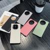For Huawei Mate X7/X6/X5/X3 Case Cube Central Axis Luxury PU Leather Magnetic Wireless Charging Protective Back Cover Shell