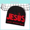 Nordic Streetwear Knit Hat With Embroidered Letters For Casual Winter Wear