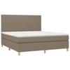 VidaXL Sommier à Lattes de Lit avec Matelas et LED, Lit Rembourré, Lit Double, Lit Adulte de Chambre à Coucher Intérieur, 3135297