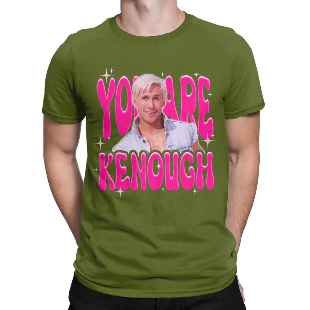 You Are Kenough Movie Ryan Gosling T Shirt Men 100% Cotton Casual T-Shirts O Neck Tee Shirt Short Sleeve Tops 4XL 6XL