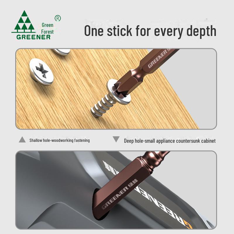 Green Forest Strong Magnetic Cross Head Electric Screwdriver Set