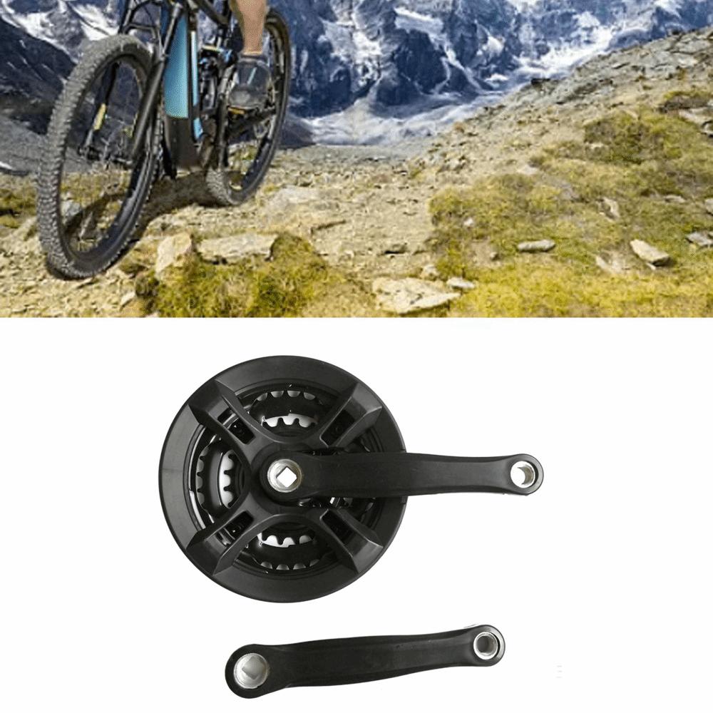 Pedivella Mountain Bike 42T 3 Corone Pedivella Ferro Pedivella Bici Disco Pignone Bici Resistente Biciclette da Strada