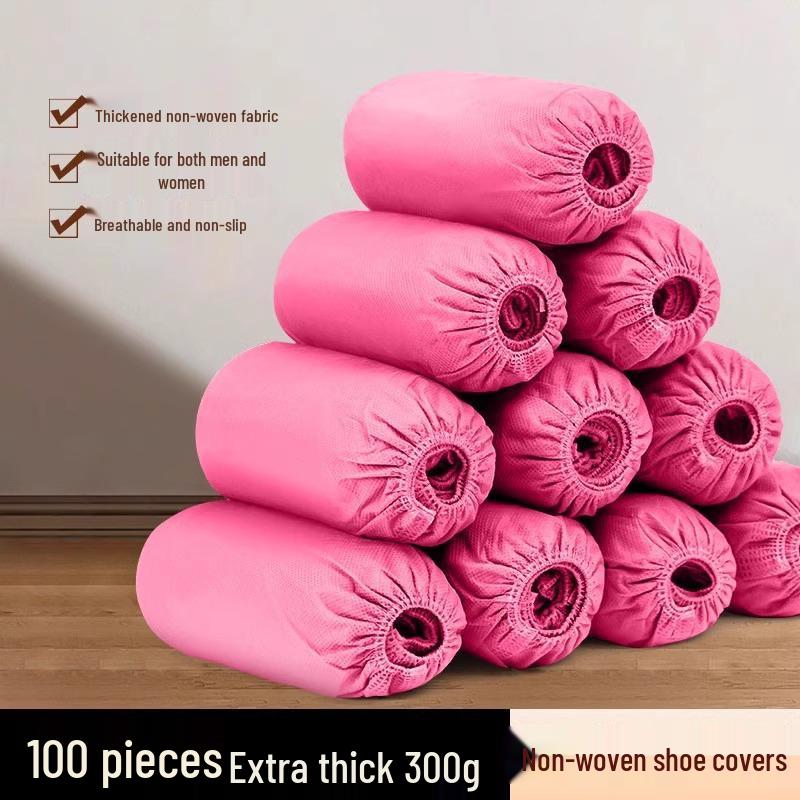 Washable and Disposable Non-Woven Shoe Covers for Children and Adults - Universal Fit for Indoor Use