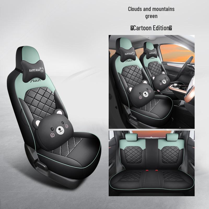 Universal Nano Leather Car Seat Cushion - All-Season Fit