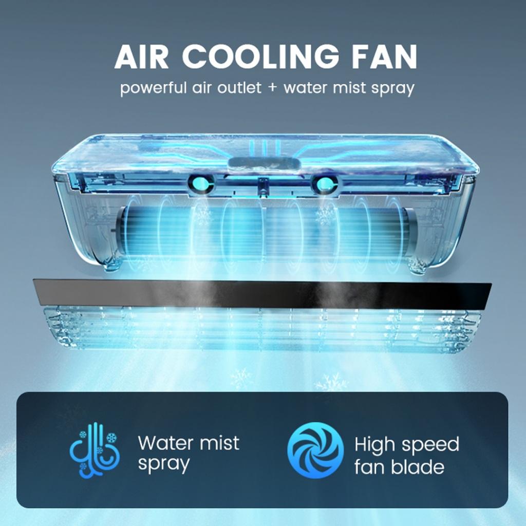 EDON E868 Wandmontage Luchtkoelventilator 20W Vermogen Snelle Koeling Eenvoudig te Installeren Bladloos Huis Keuken Airconditioning Ventilator