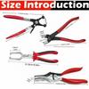 Car Hose Crimping Plier Repair Tools Calliper Pipe Clamp Collar Clip Auto Repairing Automotive Pipe Clamp Pliers Accessories