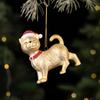 Delicate Christmas Cat Dog Pendant Kitten Christmas Hanging Novelty Christmas Tree Decor  Bedroom