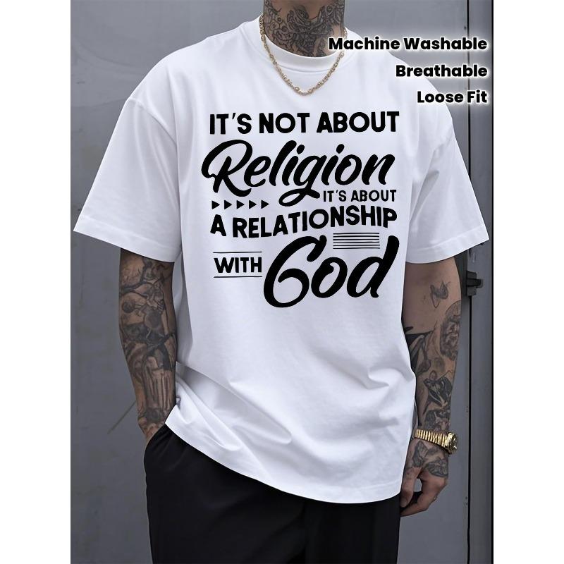 

European sizes Men s Loose Fit T-Shirt with Geometric Short-Sleeve Print - Breathable Summer Casual Round Neck Top 4XL білий