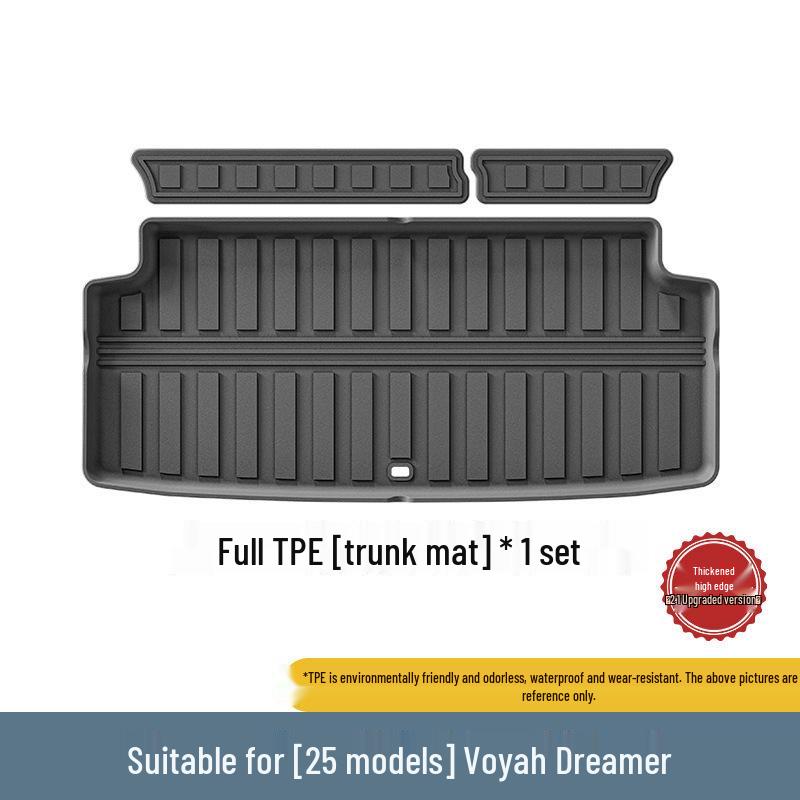 Lantu Dreamer Car Trunk & Seat Mat: Eco-Friendly TPE, Fits 25 Models Trunk Mat Upgrade 2.1 чёрный