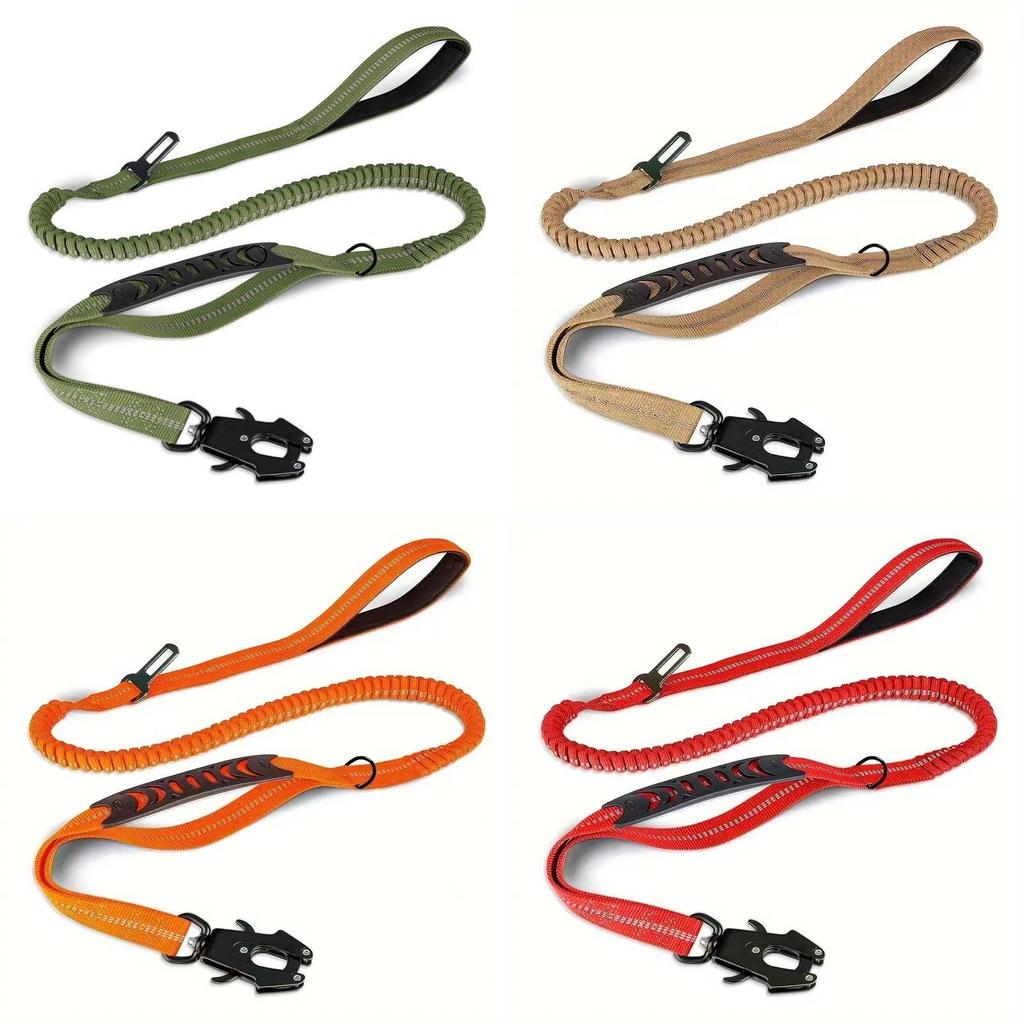 Durable Nylon Dog Leash With Shockproof Flexibility For Large Dogs And Pet Training