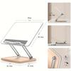 Adjustable Acrylic Reading Stand - Multi-Angle Desktop Holder for Books, Tablets, Laptops & Writing Boards,Transparent Bookstand