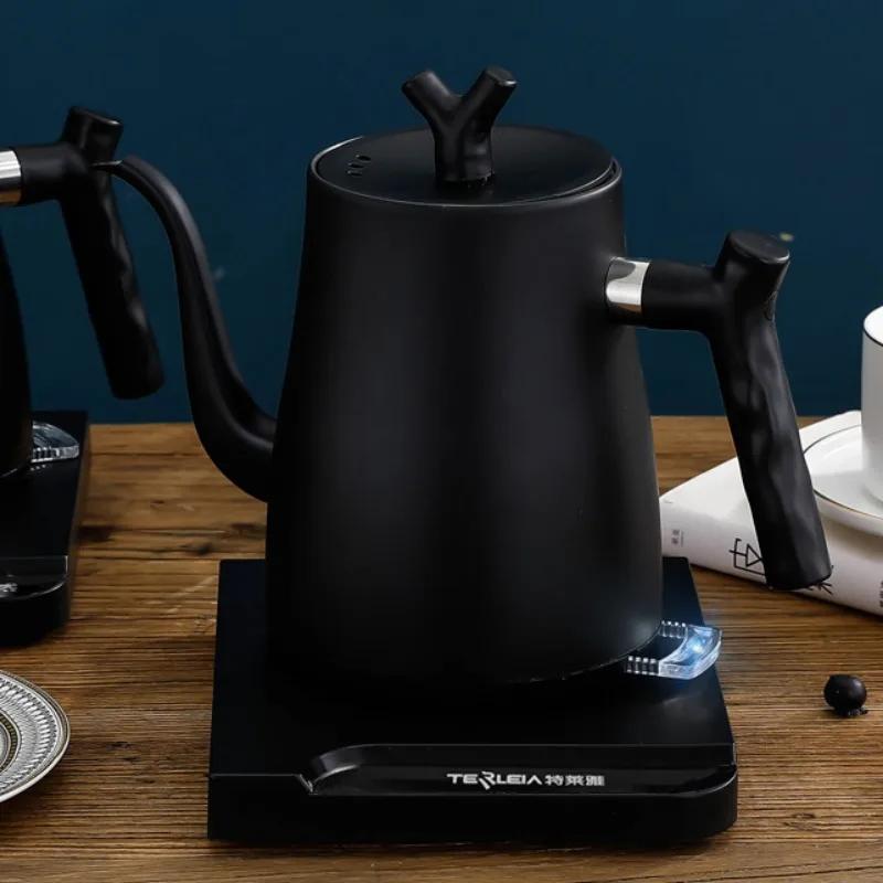 1000ML Gooseneck Electric Kettle Hand Brewed Teapot Heating Water Bottle 220V Large-capacity Thermostatic Power-off Protection