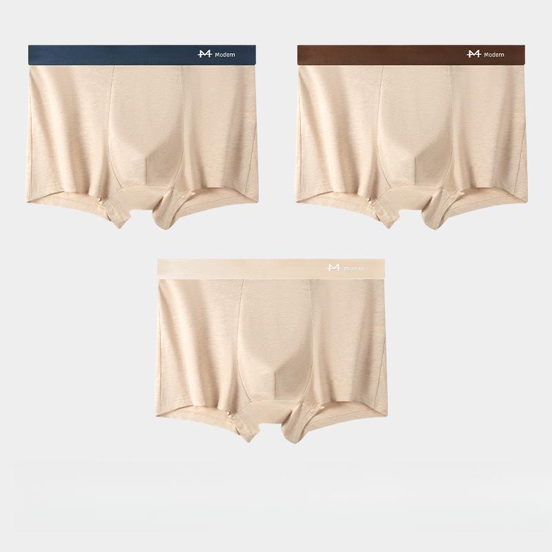 

3pcs Men s Underwear with Striped Four Cornered Shorts Men s Underwear Youth Student Shorts Boxer Brief L