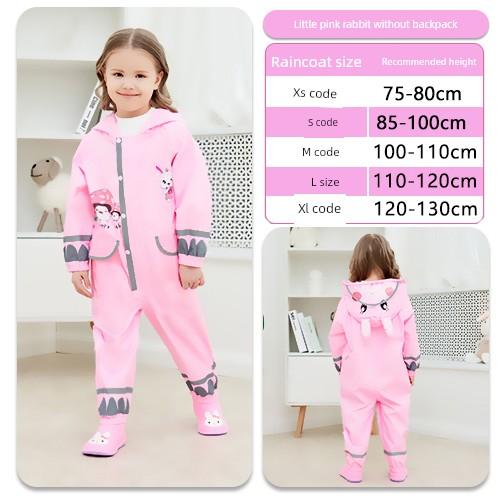 Set Impermeabile Intero con Pantaloni per Bambini, Tuta Impermeabile Integrale per Bambini Piccoli, Studenti, Scuola Materna, Bambine e Bambini, Stivali da Pioggia e Pioggia