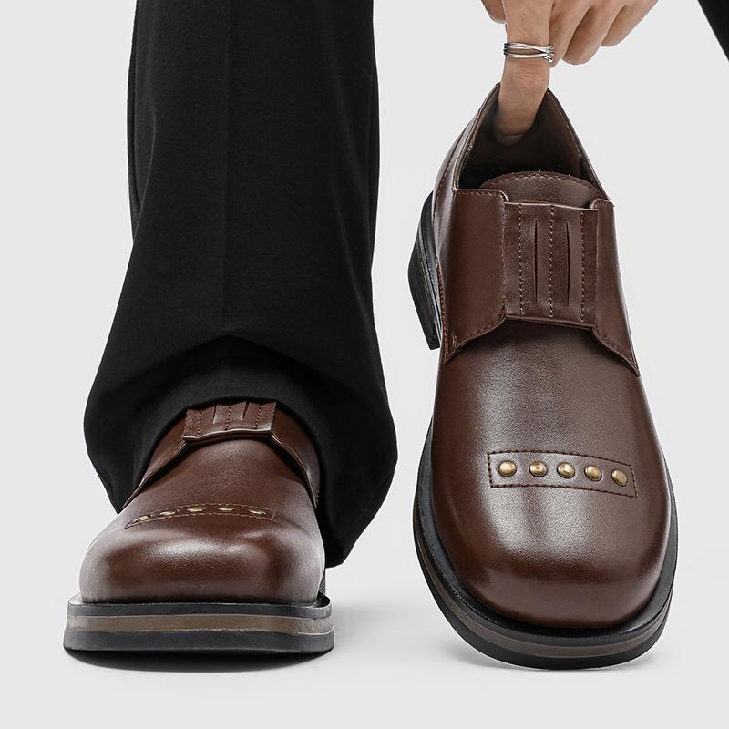 Fashion Fashion Casual Leather Men's Shoes High-grade Handmade Comfortable Oxford Shoes Daily Dating Loafers Flat Designer Party Shoes