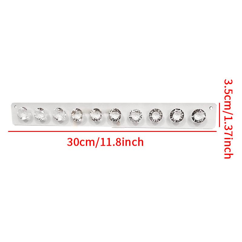 Acrylic Jewelry Display Stand for Necklaces, Earrings, and Rings - Wall Mount Organizer with Large Capacity