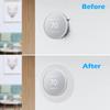 Round Thermostat Cover Plate Mount Trim Part For Home Intelligent Nest Kit Wall Temperature Control System Family