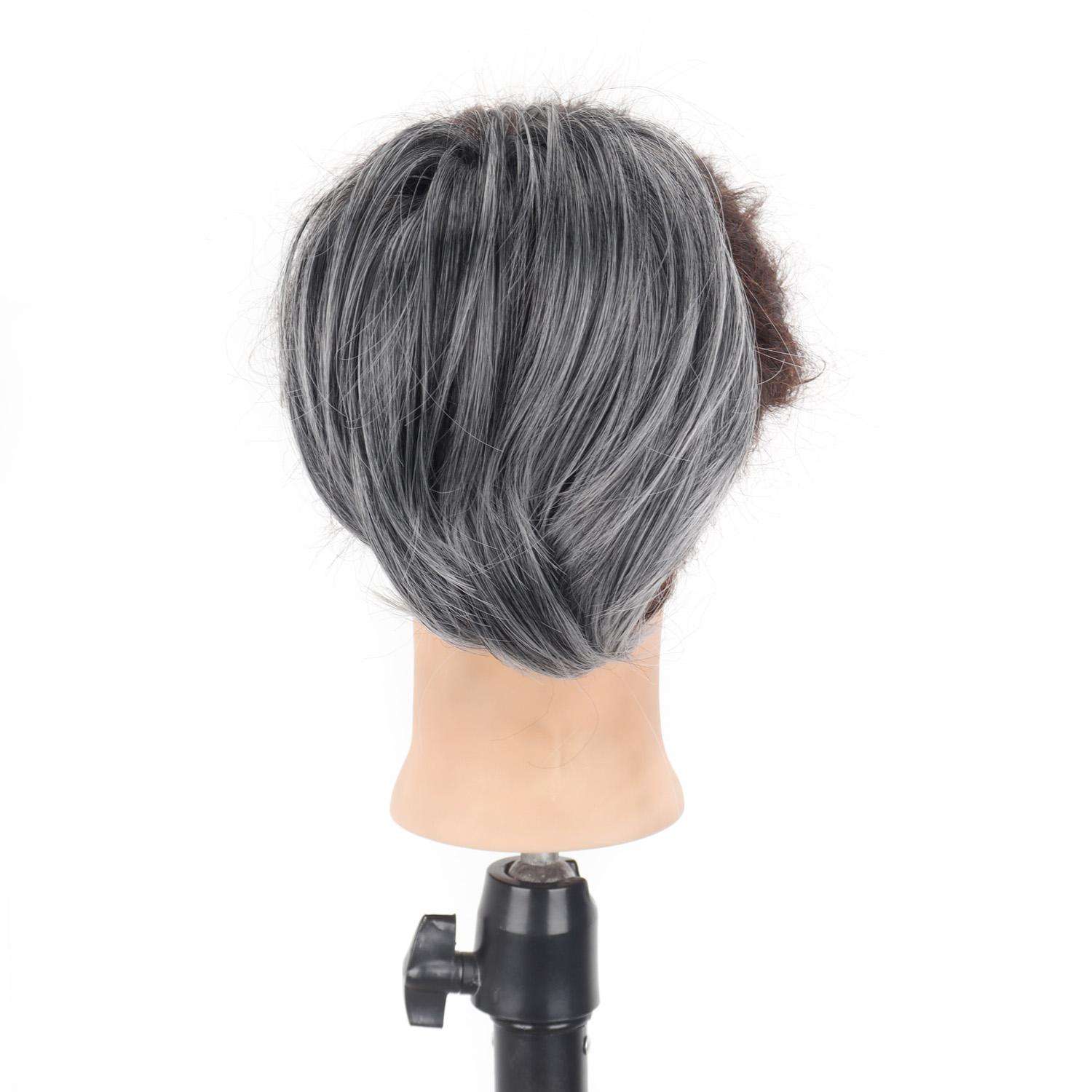 

Стильные пучки для волос с высокой эластичной резинкой, идеально подходящие для прямых и вьющихся волос, простые в использовании накладные пряди для волос - аксессуары для волос для женщин 20cm