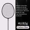 21-30 LBS raquete de badminton fibra de carbono homem mulher adulto alta elasticidade durável principal Ataque raquete defesa Nível de Competição