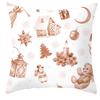 New Pink and Gold Christmas Peach Leather Velvet Pillowcase Festive Home Decoration Pillow Cushion Cover