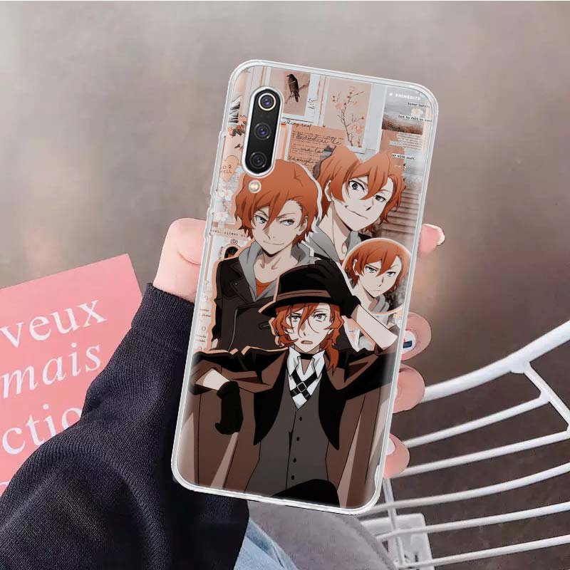 Bungo Stray Dogs Poster Soft Phone Case For Xiaomi Redmi Note 10 10S 9 9S 8 7 8T 11S 11T 11 Pro 9A 9T 9C 8A 7A Shell Cover Funda