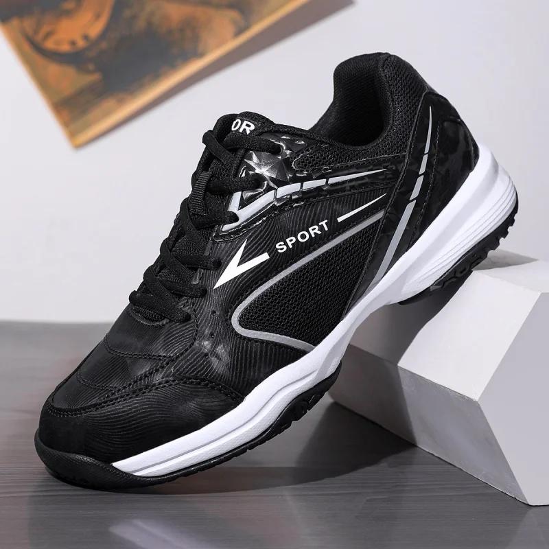 Professional Men Tennis Shoes Competition Mens Badminton Shoes Couple Training Sneakers Anti-slip Wear-resistant Sport Shoes