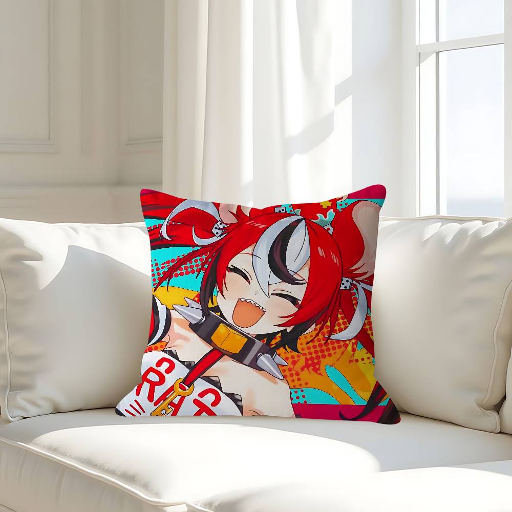 

Аниме H-Hakos Baelz-HololiveS Наволочка Чехол для подушки для дивана Украшение для дома Детский подарок 16x16Inch