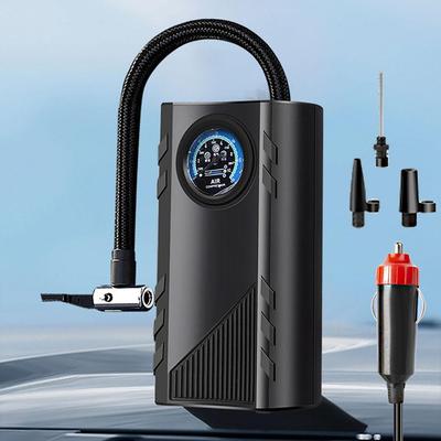 Autokompresor, Presný manometer, Napájanie z 12V zapaľovača, pre Auto/Motocykel/Bicykel/Lopty