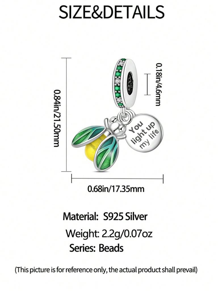 Charm Bead Components Plata Colorful Fireflies Bead Components Charm Bead Component Copper Metal Plated Compatible With Charm Bead Components Copper