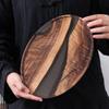 Japanese Style Walnut & Resin Dry Bubble Tea Tray