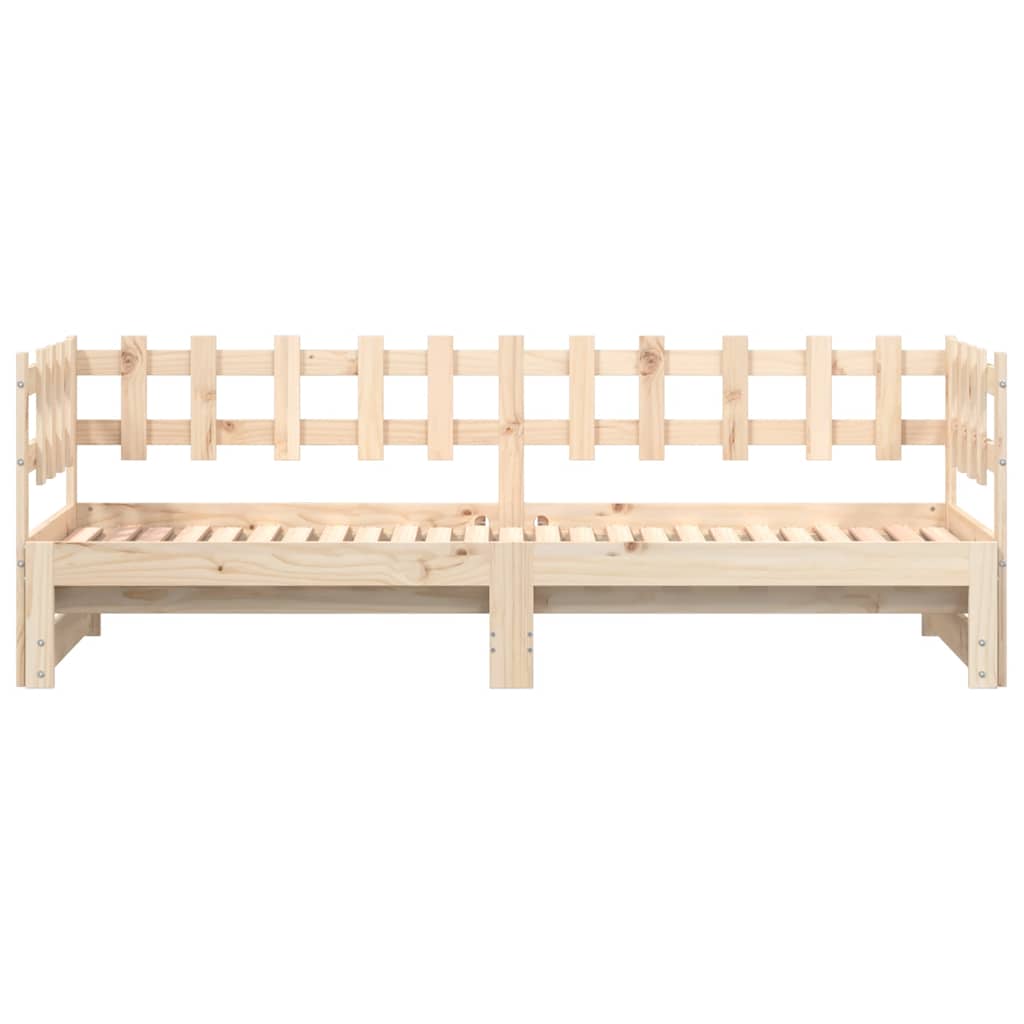 Extendable Daybed 2x (90x200) cm Solid Pine Wood