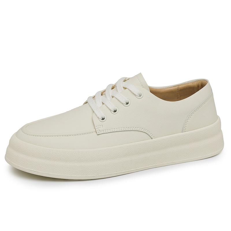 Fashion Autumn Hot Selling Men's Leather Casual Shoes Thick Soled Comfortable Men's Oxford Shoes Simple Trendy Sports Travel Shoes