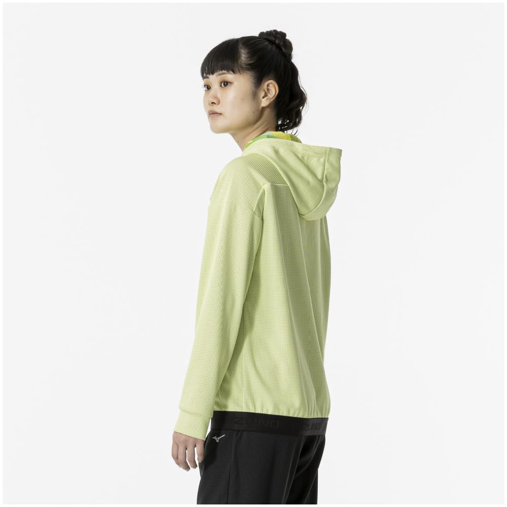 Training Wear Dry Aeroflow Hoody Jacket Parka Highly Ventilated 32MCA870 Luminary Green M [Mizuno] Women's