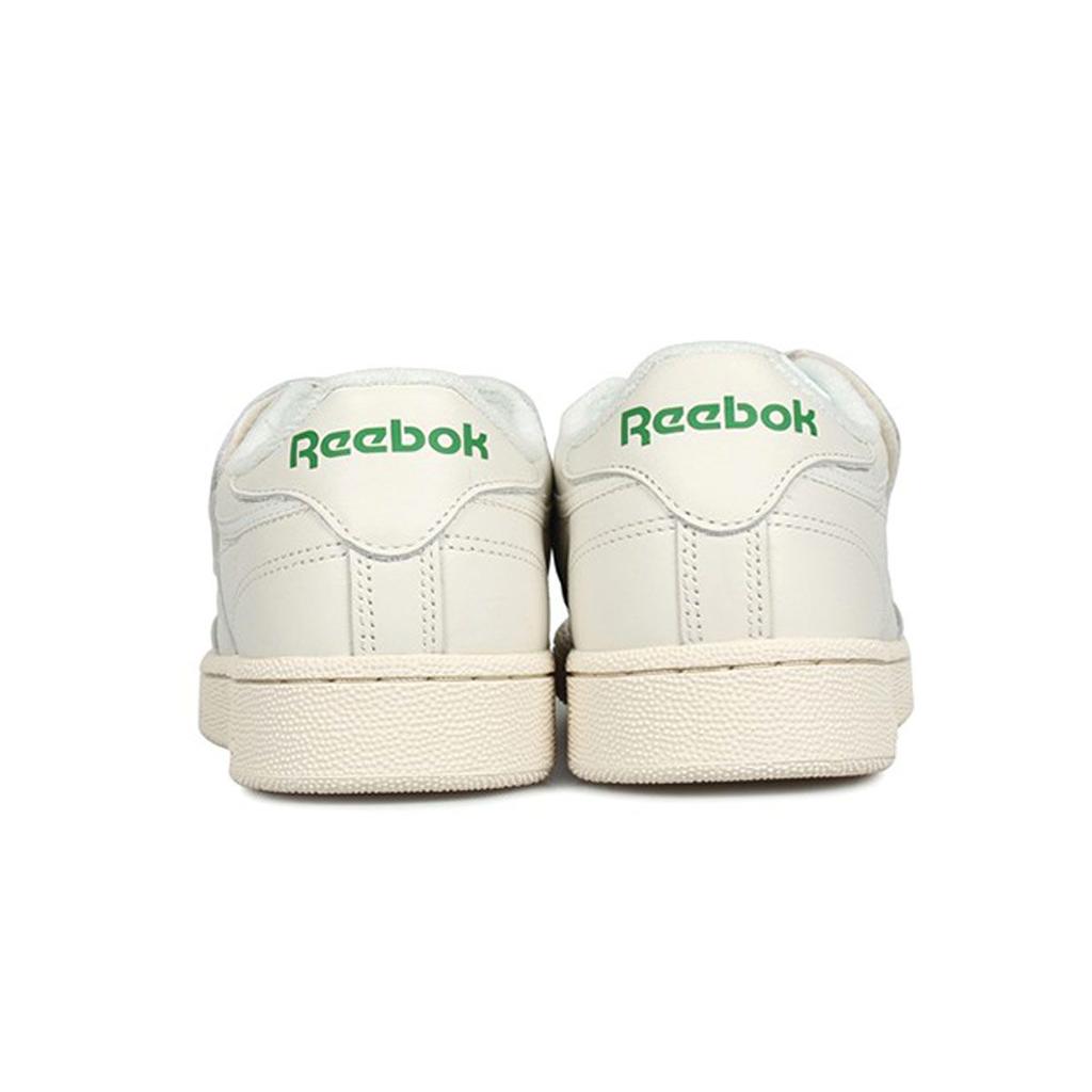 Reebok Tênis Club C Stomper Leves de Cano Baixo Tênis Masculinos Off-White DV5752