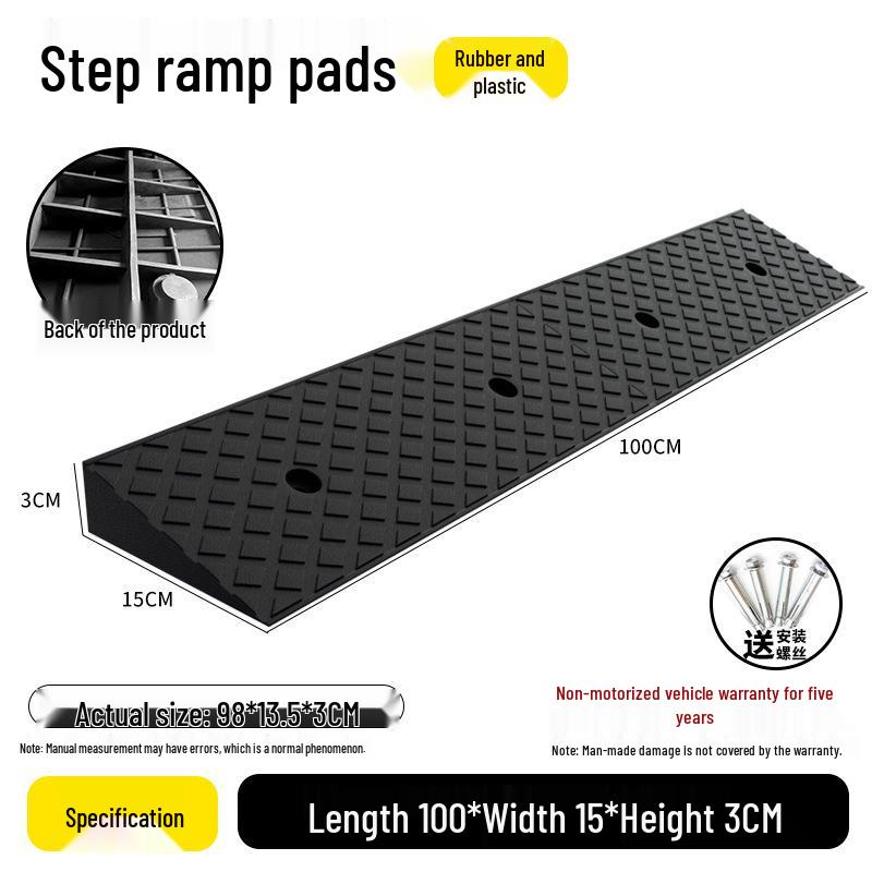 Rubber Curb Ramp for Cars and Household Steps
