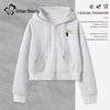 Urban Beauty Women's Loose-Fit Hooded Zip-Up Cardigan